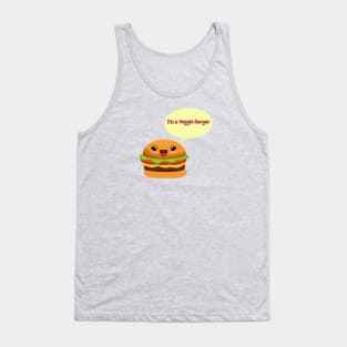 Veggie Burger happy funny tasty love vegan love Tank Top